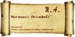 Moravecz Ariadné névjegykártya